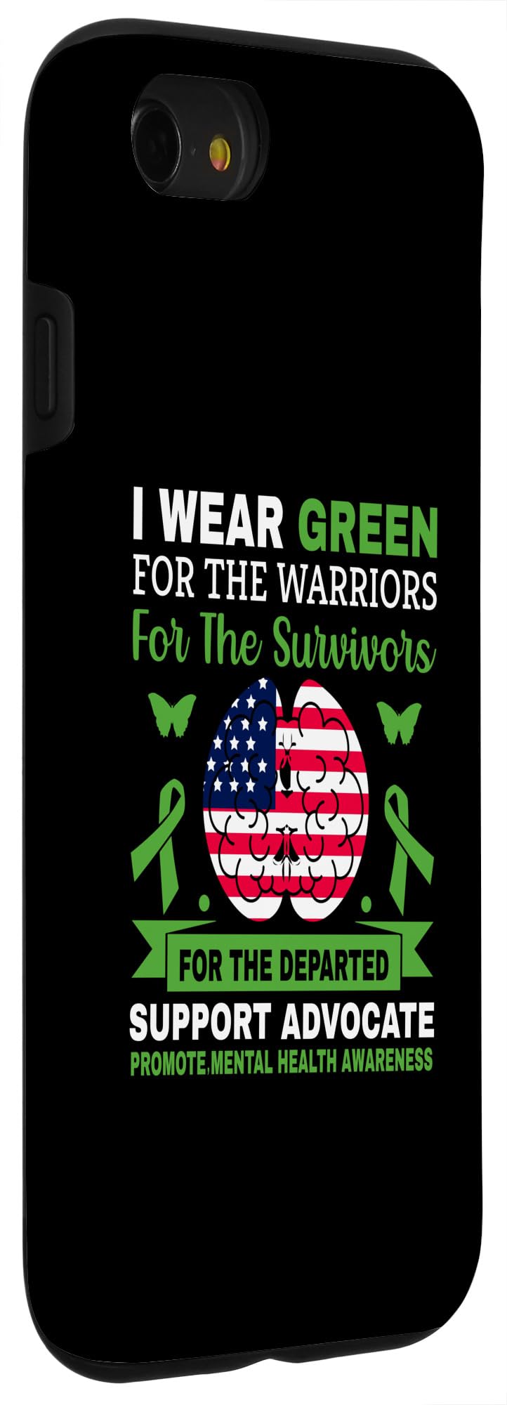 iPhone SE (2020) / 7 / 8 I Wear Green For the Warriors - the Survivors - the Departed Case - Image 3
