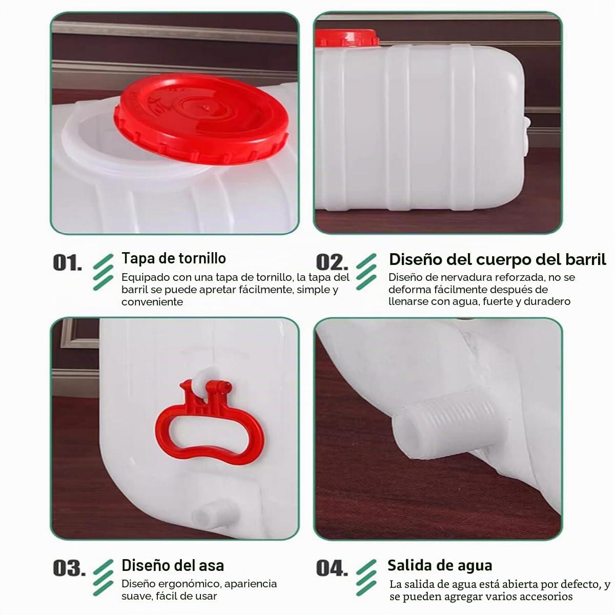 Depósitos De Agua Domésticos 25L/35L/50L/80L/110L/200L Tanque De Agua，Torre De Agua Espesada Rectangular De Grado Alimenticio con Grifo para Almacenamiento De Agua Doméstic(Size:25L)