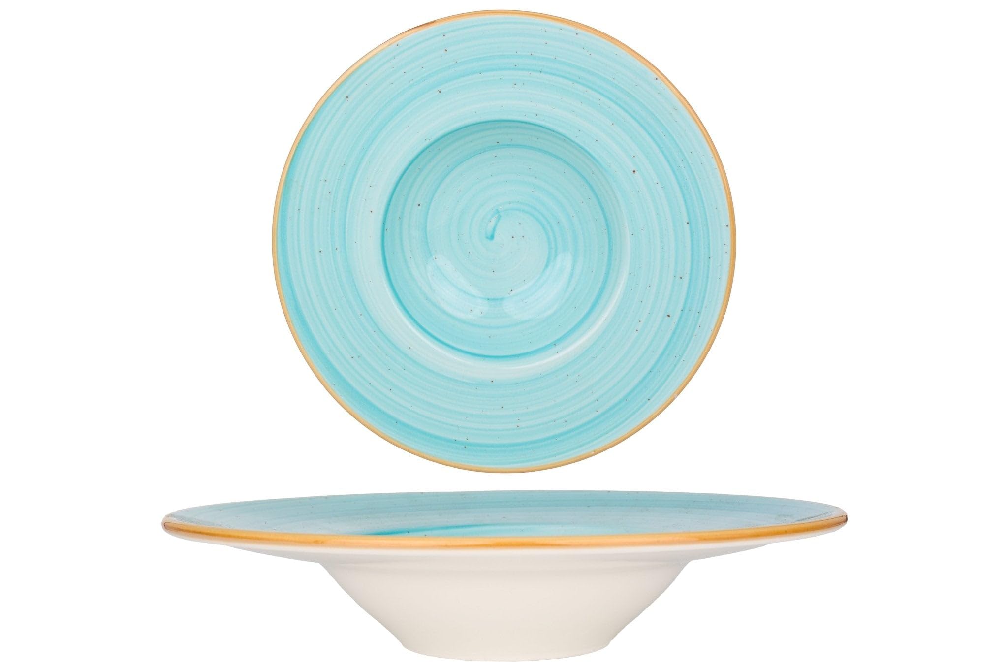 Bonna Plato de pasta - Aqua - Porcelana - 28 cm (400cc) - juego de 2