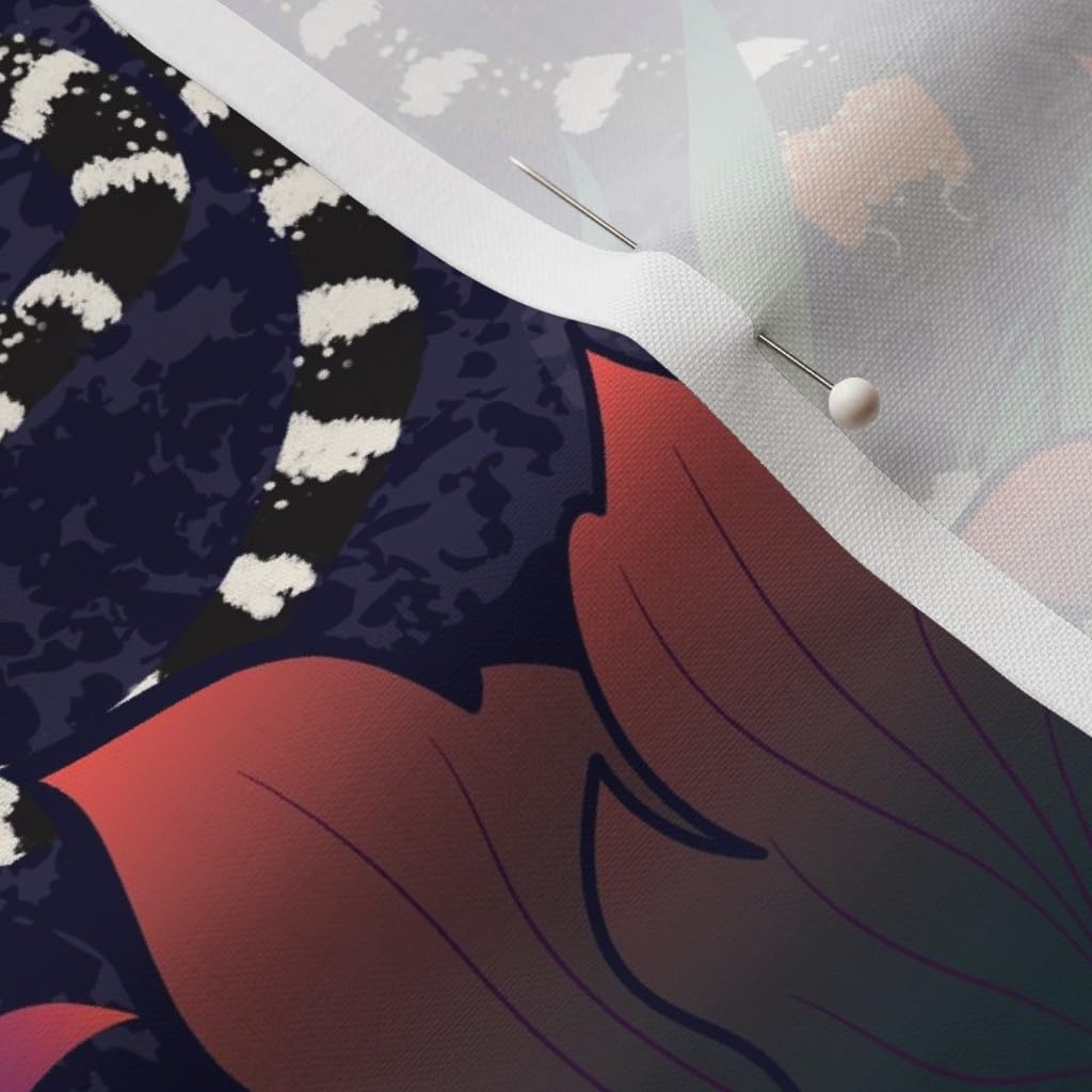 Spoonflower Fabric - Snake Paradise Forest Animals Colourful Colorful Jungle Summer Vibrant Printed on Petal Signature Cotton Fabric by The Yard - Sewing Quilting Apparel Crafts Decor