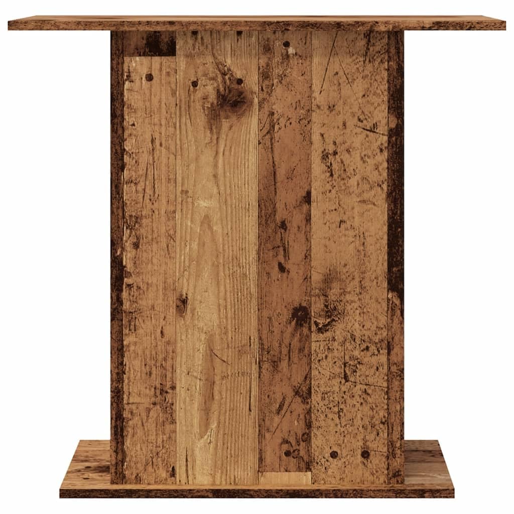 Aquariumständer aus Altholz 36x75x72,5 cm Holzwerkstoff mit Stauraum für Aquarien und Terrarien geeignet stilvolles Möbel für Wohnzimmer Büro Flur