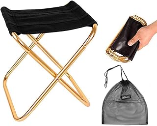 ITODA Hocker Camping Klapphocker Aluminium Campinghocker Faltbar Gartenhocker Leicht Campingstuhl Tragbar Falthocker Alu A...