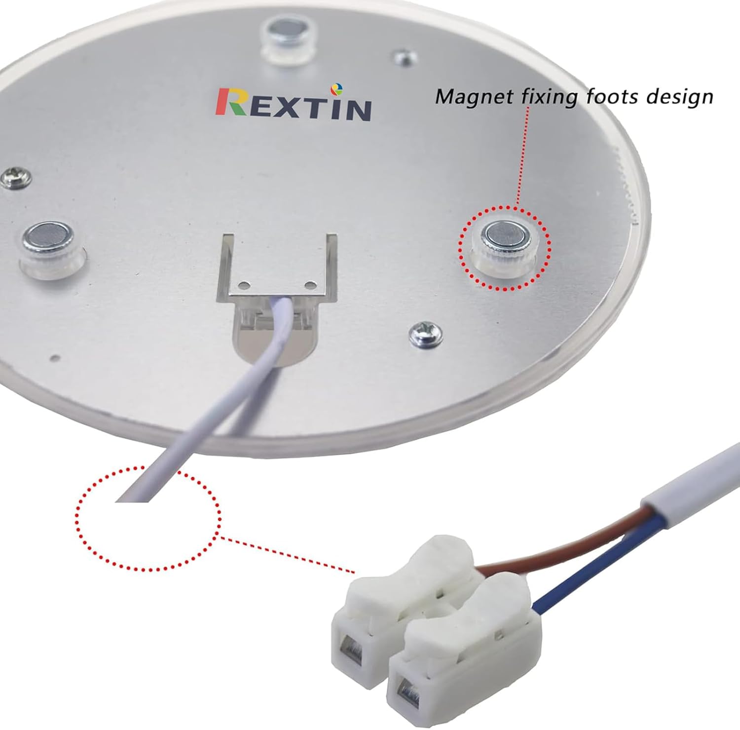 REXTiN 2Packs 11.8" 42W LED Light Engine Retrofit Kit 85-265V 6000K Daylight White, LED Light Board for Ceiling Fan Light kit Replacement Fluorescent Bulb Replacement(11.8IN 2Packs,White)