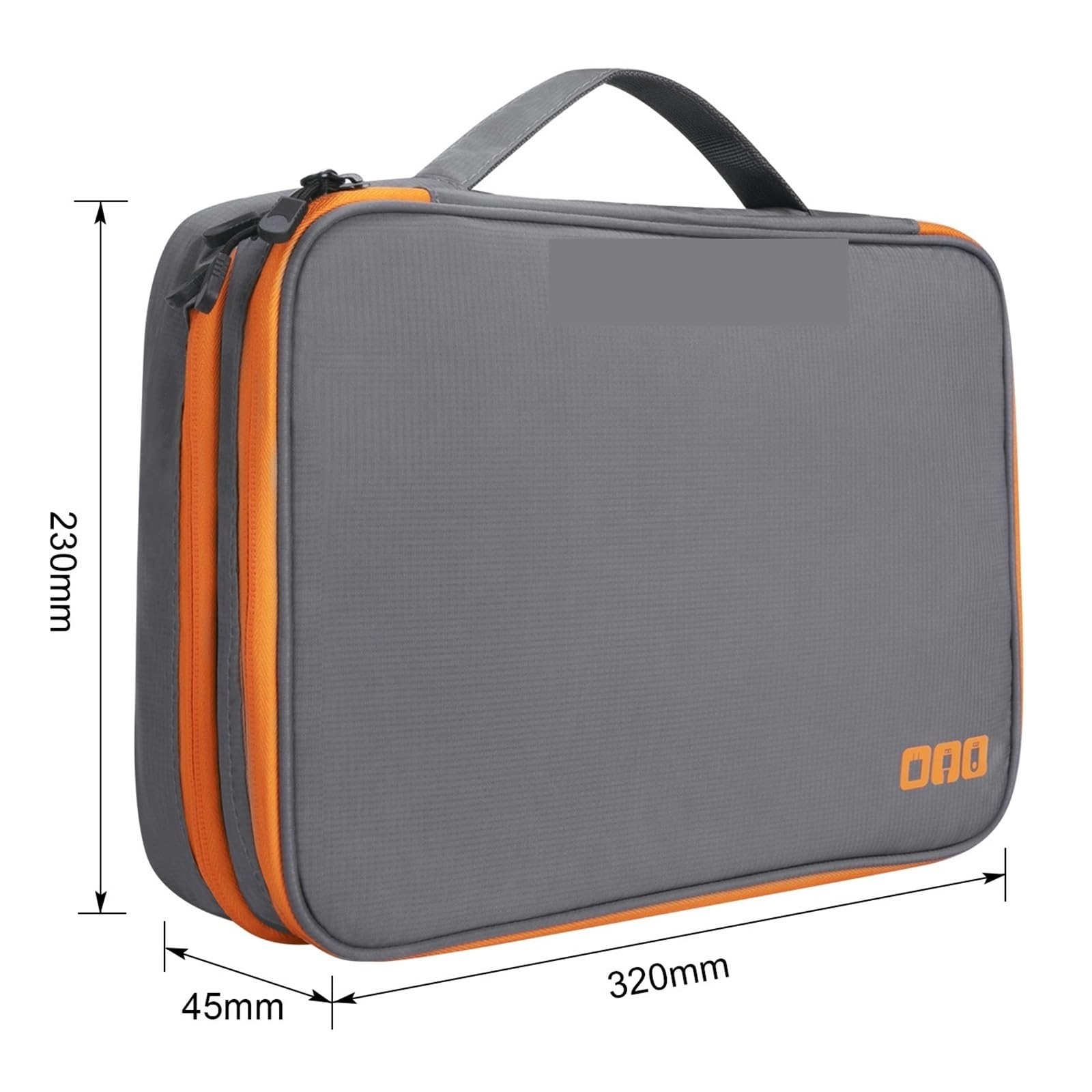 Borsa Organizer Per Cavi Custodia Da Viaggio For Accessori Elettronici Portatili 1PC, Borsa Organizer Cavi, Il Trasporto Di, Alimentazione, Unità Flash USB, Caricabatterie(Gray L)