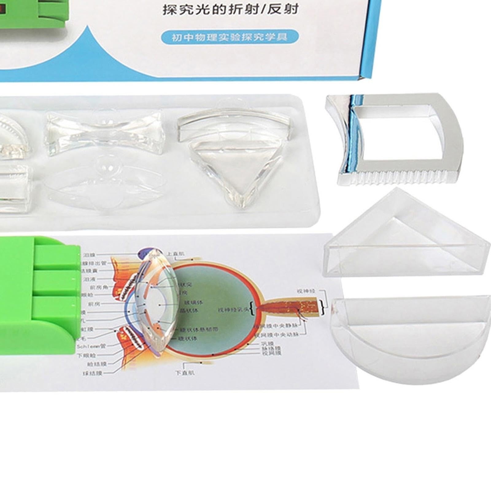 Set Di Apparecchiature Sperimentali Ottiche Di Geometria Fisica Kit Scientifici Di Riflessione E Rifrazione Della Luce Fisica, Set Di Esperimenti Di Ottica Di Fisica Educativa Esperimento