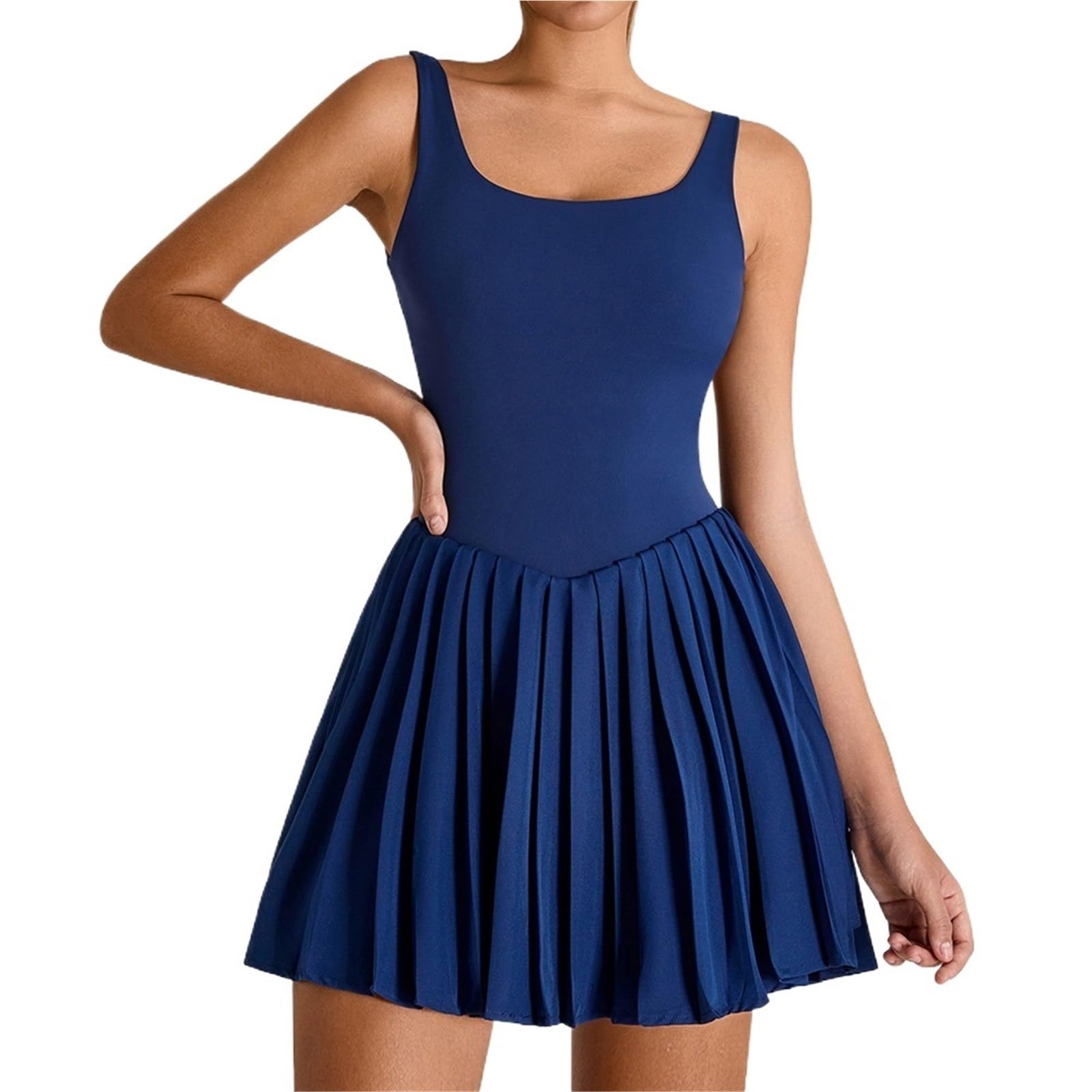 Tennis Dress Damen Tennisrock Sportrock Fitness Schönes Rückenkleid Enger Laufrock