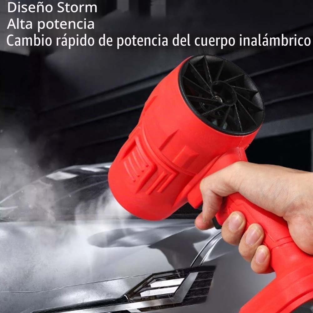 Soplador De Aire Potente, Soplador De Hojas Bateria, PortáTil Soplador Turbo Jet, Soplador Aspirador De Hojas con Bateria, para Patio, CéSped Y Hojas Que Soplan (Black)