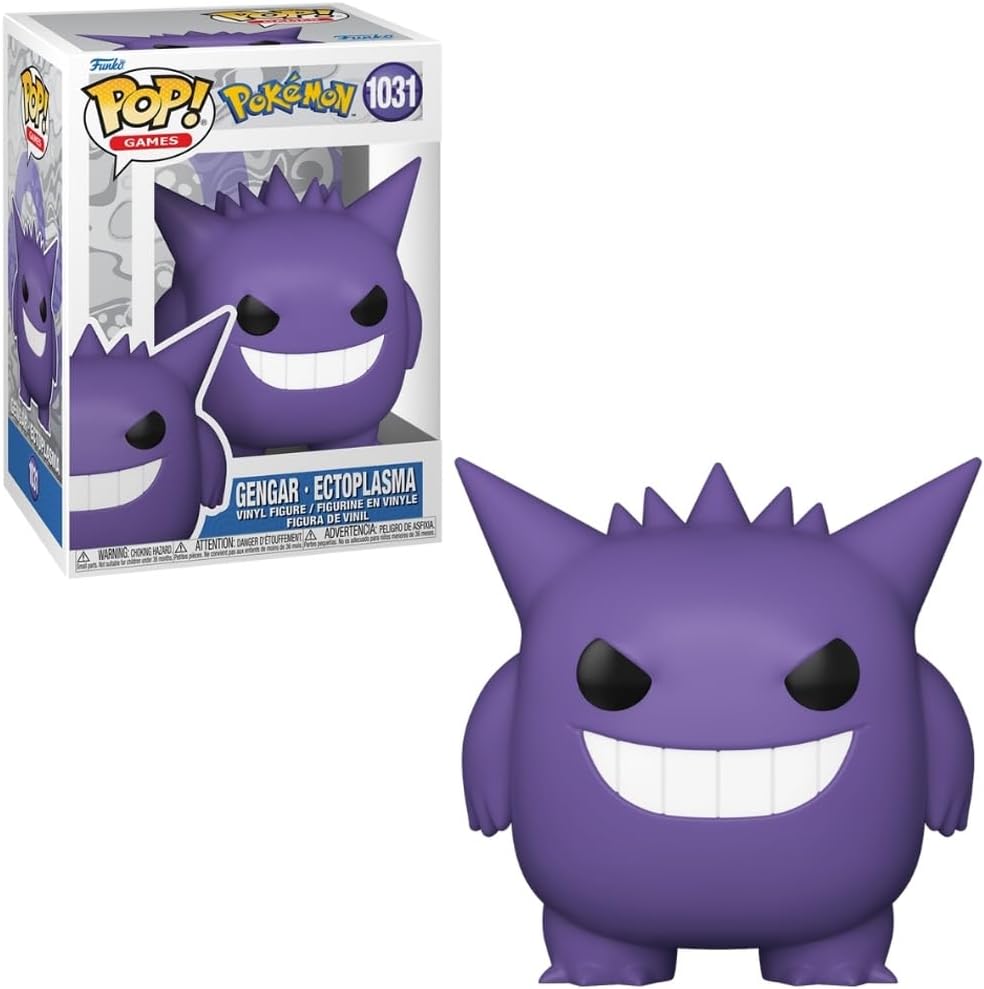 Candide, Boneco, Funko POP! Gengar, Pokémon – 9 cm