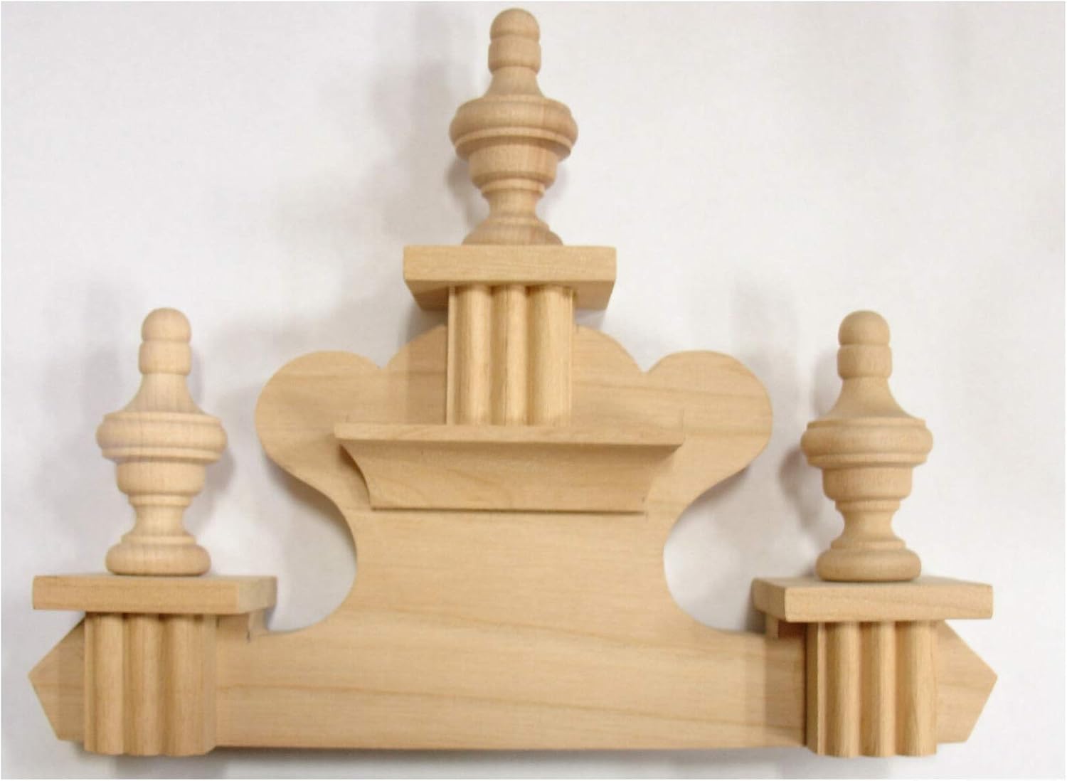 New Solid Alderwood Clock Crown 8 inch Wide x 6.25 inch High CR 5-8 USA