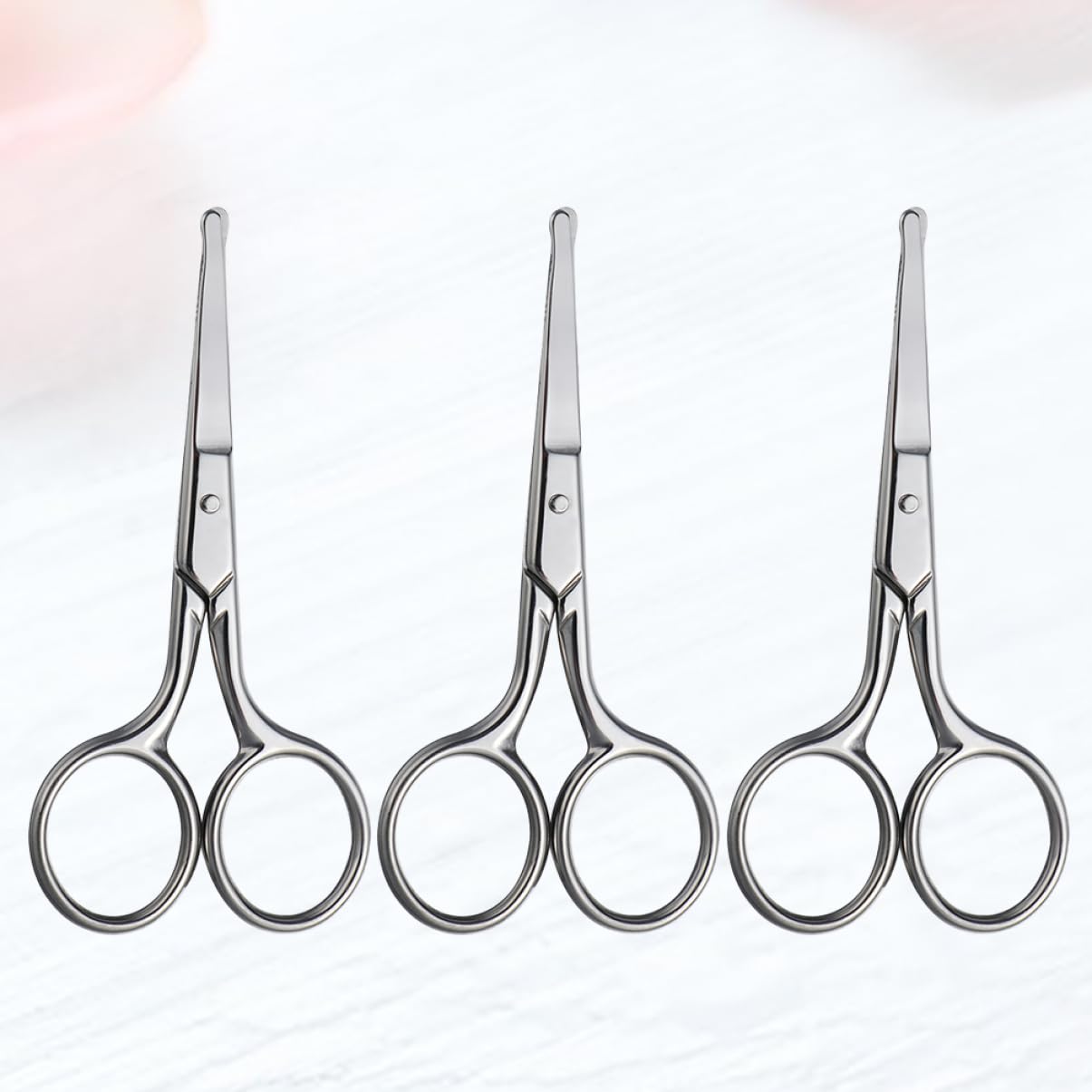 9piezas Tijeras De Cejas y Recortador De Nariz De Acero Inoxidable Diseño Seguro y Práctico Para Corte Preciso Cejas y Vello Nasal