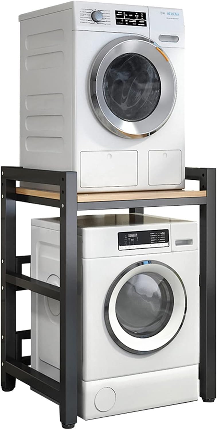 Verstellbares Stapelset für Frontlader-Waschmaschine und Trockner, 400 kg Kapazität, Regal über Waschmaschine