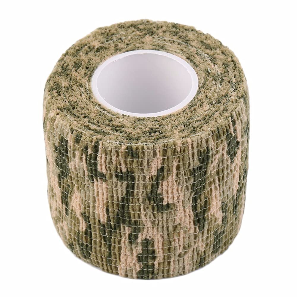 NAMVO Zelfklevende Non-Woven Camouflage Wrap Geweer Jacht Camo Stealth Tape 4.5M - Jungle Camouflage