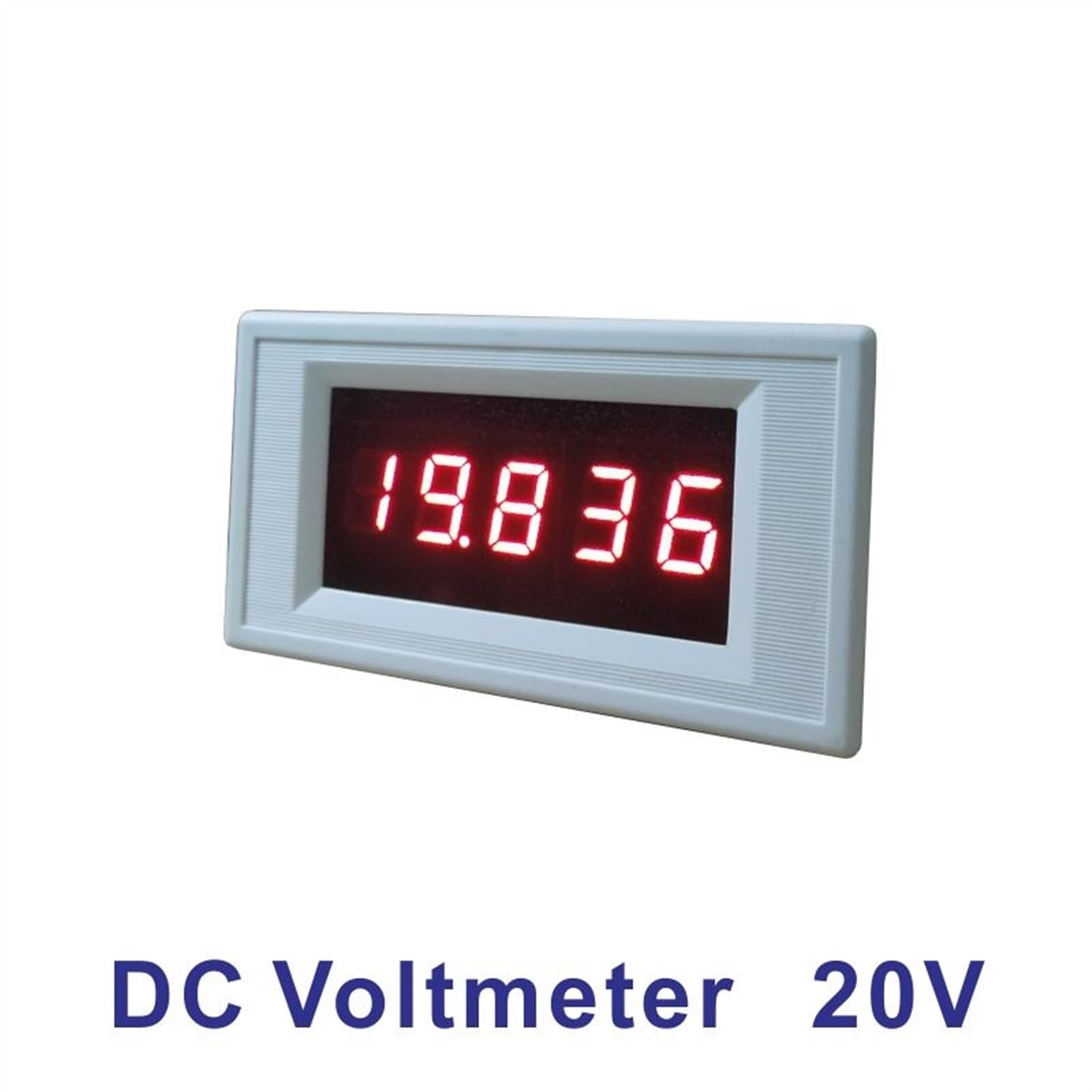 Woltomierz cyfrowy DC 20 V LED Cyfrowy woltomierz DC Panel Tester napięcia do DC 5V 12V 24V Auto Motocykl Tester napięcia panelu miernik (kolor: niebieski, rozmiar: zasilanie DC5V)