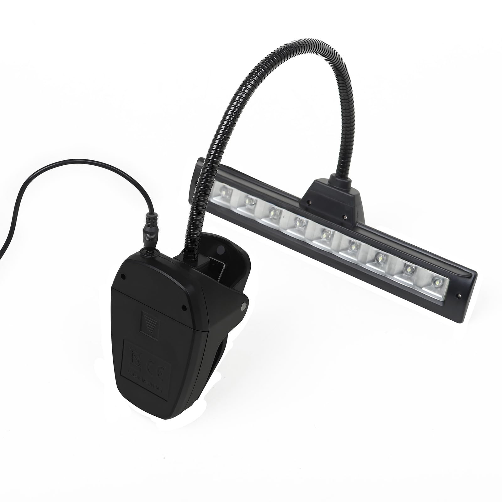 Soporte de música LED recargable, lámpara flexible con clip para piano, accesorios para instrumentos musicales