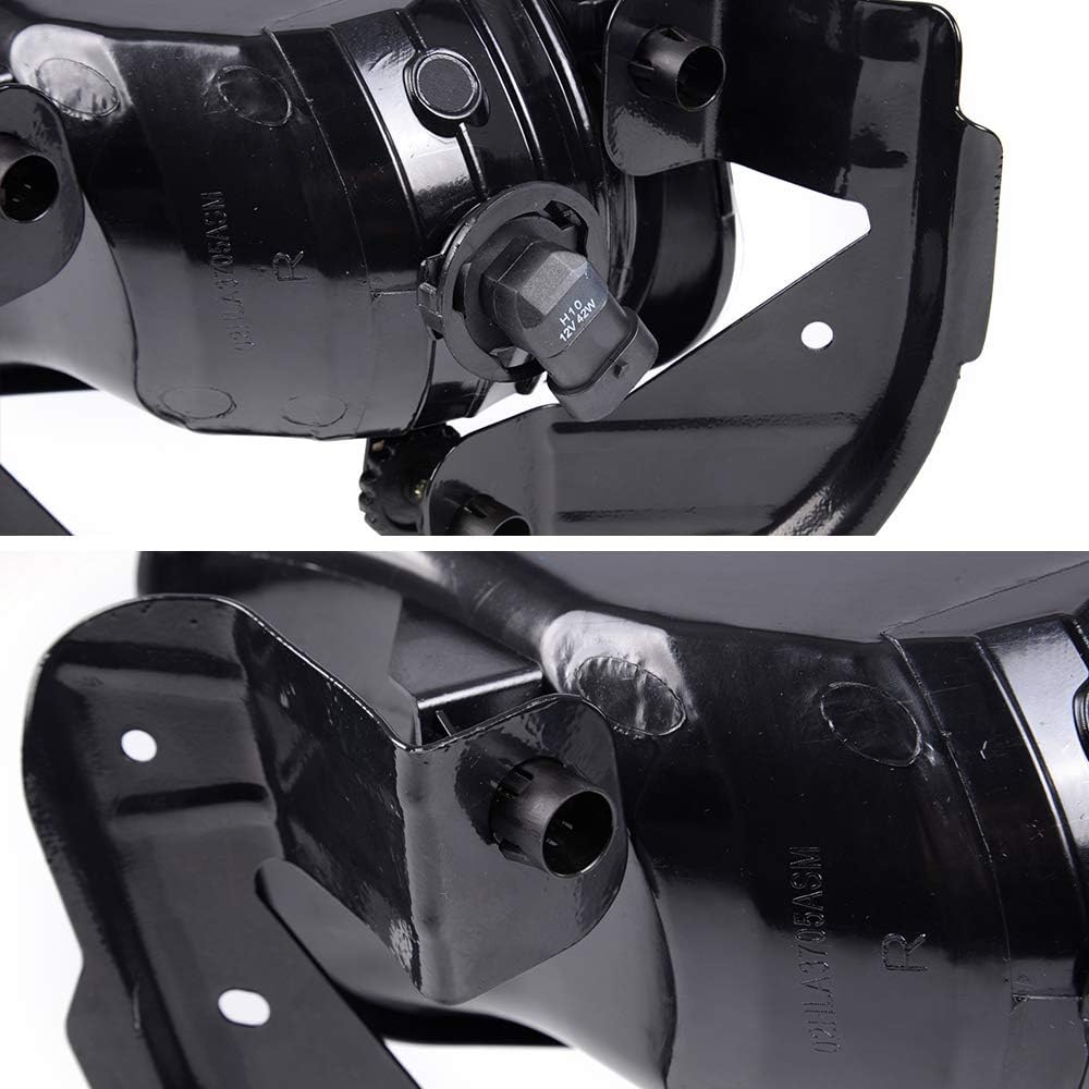GPLUS CHEDA Fog Lights Assembly Compatible with 2009 2010 2011 2012 2013 2014 2015 2016 2017 Dodge Ram 2500/3500, 2009-2012 Ram 1500 Bumper Fog Light Lamps(A Clear lens)