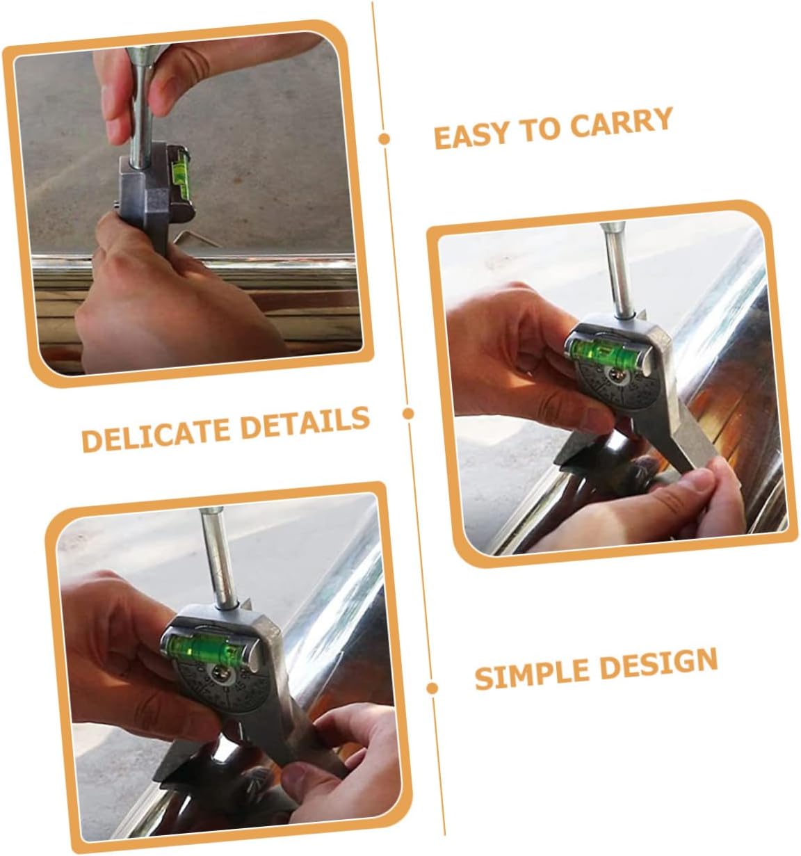 jojofuny Pipes Center Locator Tool Center Finding Ruler for Accurate Pipeline Marking Construction Projects Portable and Efficient Measurement