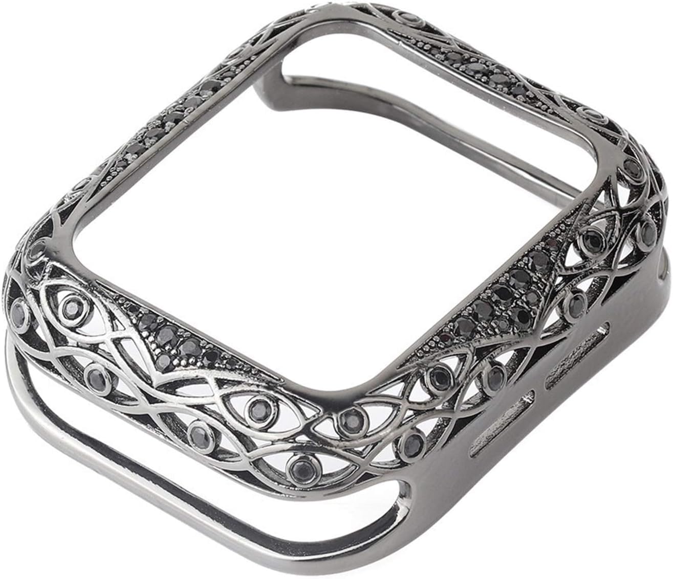 Estuche Protector de Lujo de Metal Tallado para Relojes de 38 mm, 40 mm, 42 mm, 44 mm, 41 mm, 45 mm, S10, 46 mm, S10, Serie 42 mm, 10987654321 (38mm)
