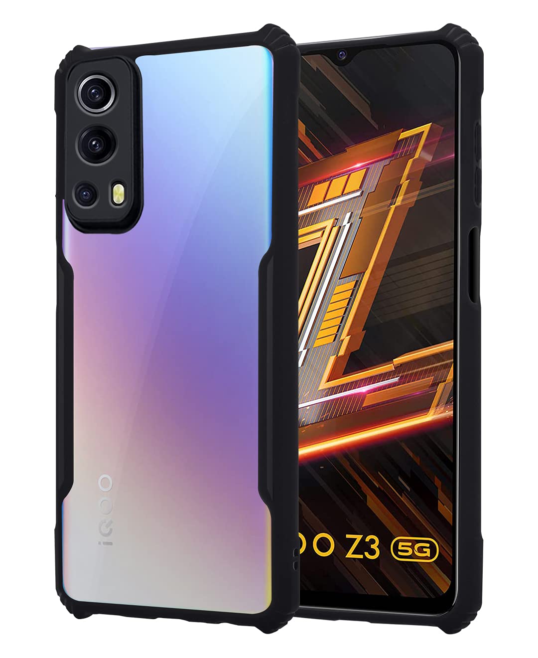 Pikkme Back Cover for IQOO Z3 5G (TPU, Plastic | Eagle Black) (B097SHD14F) Amazon Price History, Amazon Price Tracker