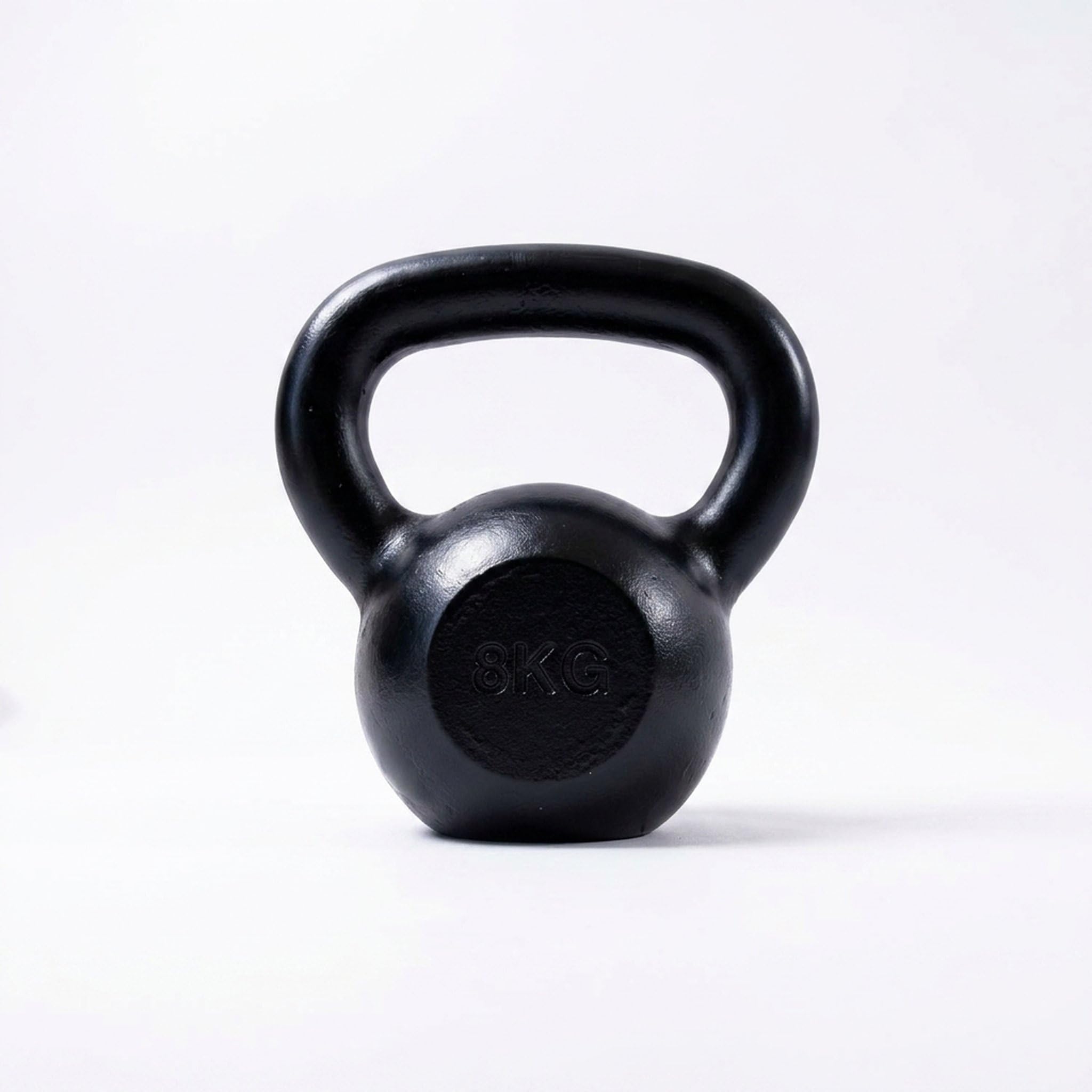 Bodyline Kettlebell żeliwne ciężarki 8 kg - profesjonalna rosyjska kierownica do treningu funkcjonalnego, siłowni i fitnessu do domu z ergonomicznym uchwytem