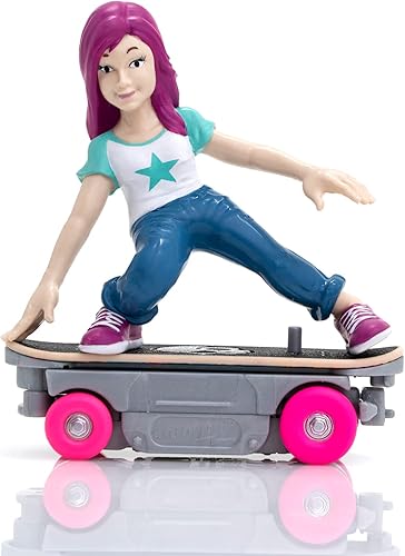 Miniatura 7 de NSI Toys #Boneless Super-Charged Mini Toy Stunt Skateboard con figura de acción de patinador posable
