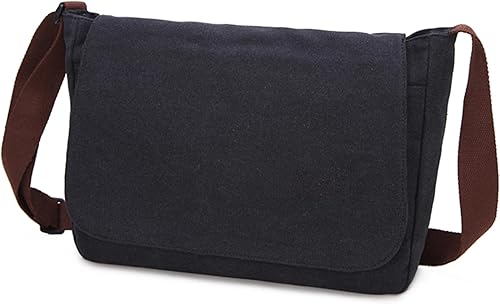 Bolsa de mensajero, bolsa de mensajero de lona, bolsa de hombro, bolsa cruzada, bolsas de mensajero vintage para hombres y mujeres, bolsa de hombro