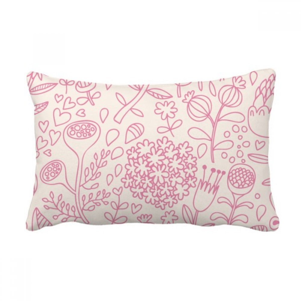 Coussin lombaire fleur peinture plante pour sublimer le canapé de votre salon chaleureux