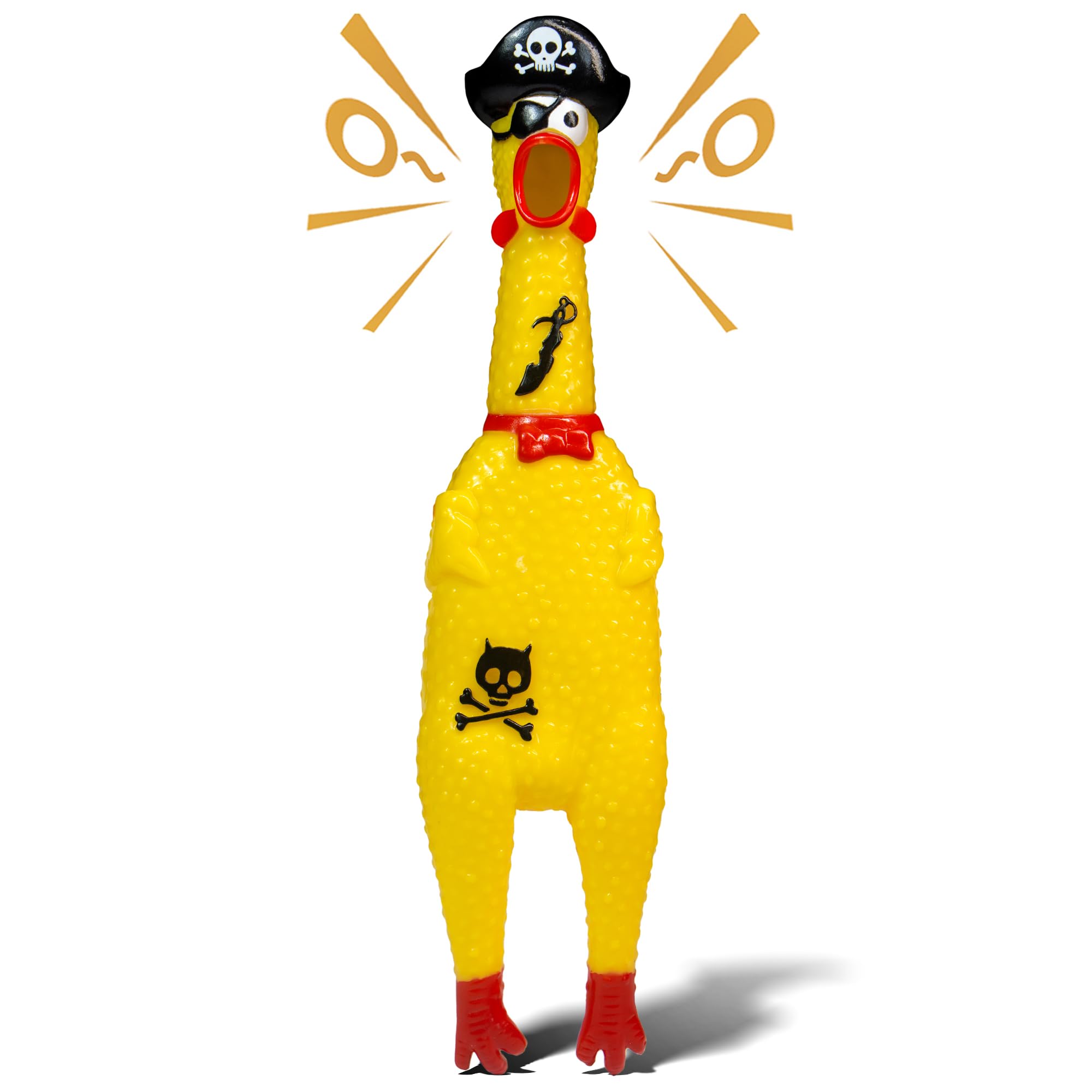 Amazon.com: Novelty Place Squawking Pirate Chicken Dog Toys - 12