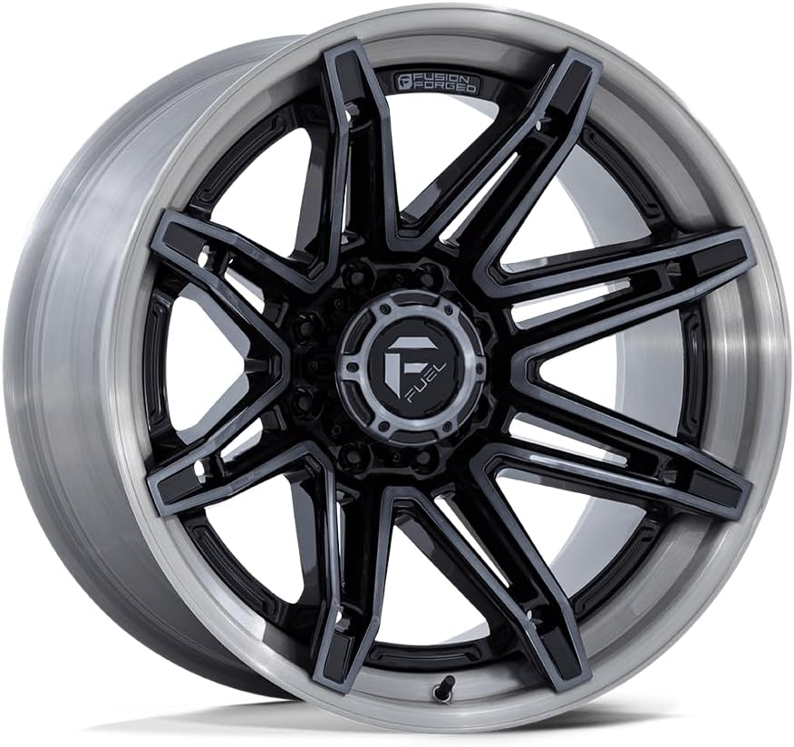 FUEL OFF-ROAD FC401 BRAWL 20X10 6X5.5 4.79-18mm CHROME WITH GLOSS BLACK LIP - FC401PB20106818N