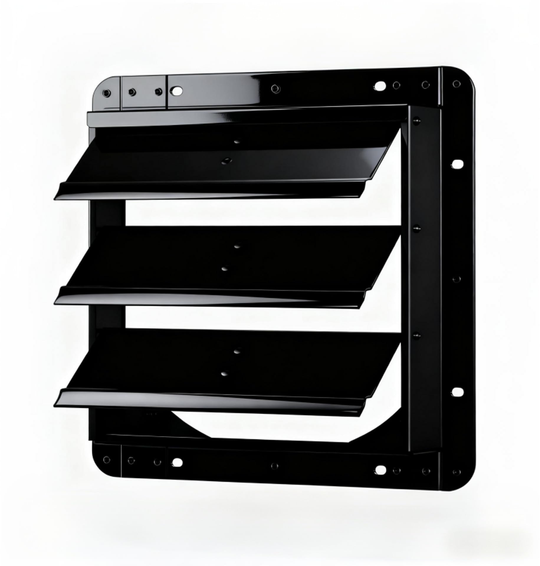 Grille d'aération automatique métallique volets mobiles pour serre et atelier