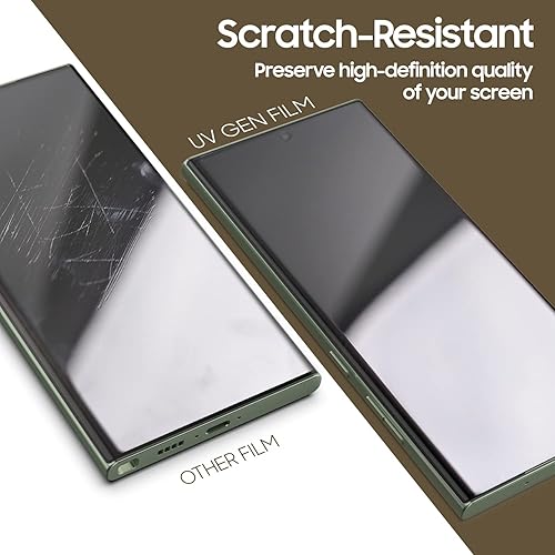 Miniatura 6 de Dome Glass Whitestone - Protector de pantalla de película UV GEN para Samsung Galaxy S23 Ultra Duro Recubierto Protector de pantalla con luz UV para