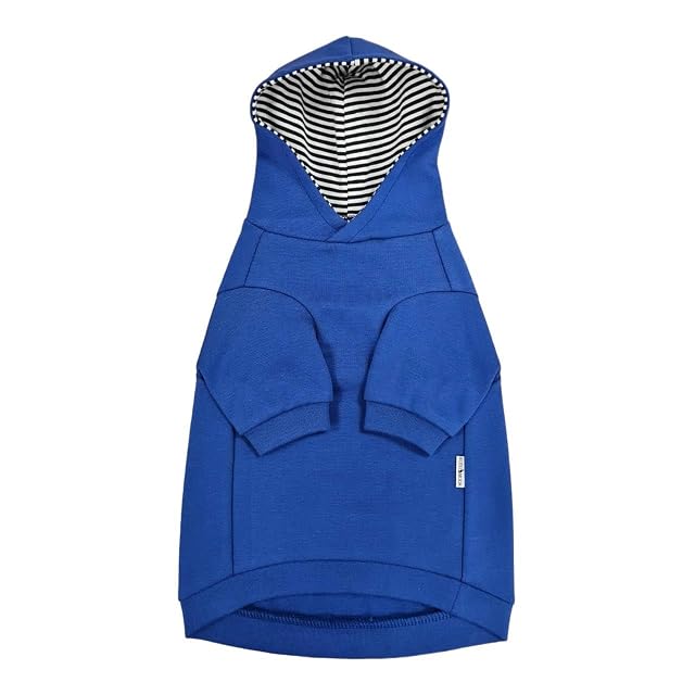 Foto 5 de 6 de Kotomoda Sphynx Cat'S Sudadera con Capucha Azul Real Gato Desnudo Ropa de Gato sin Pelo (S)