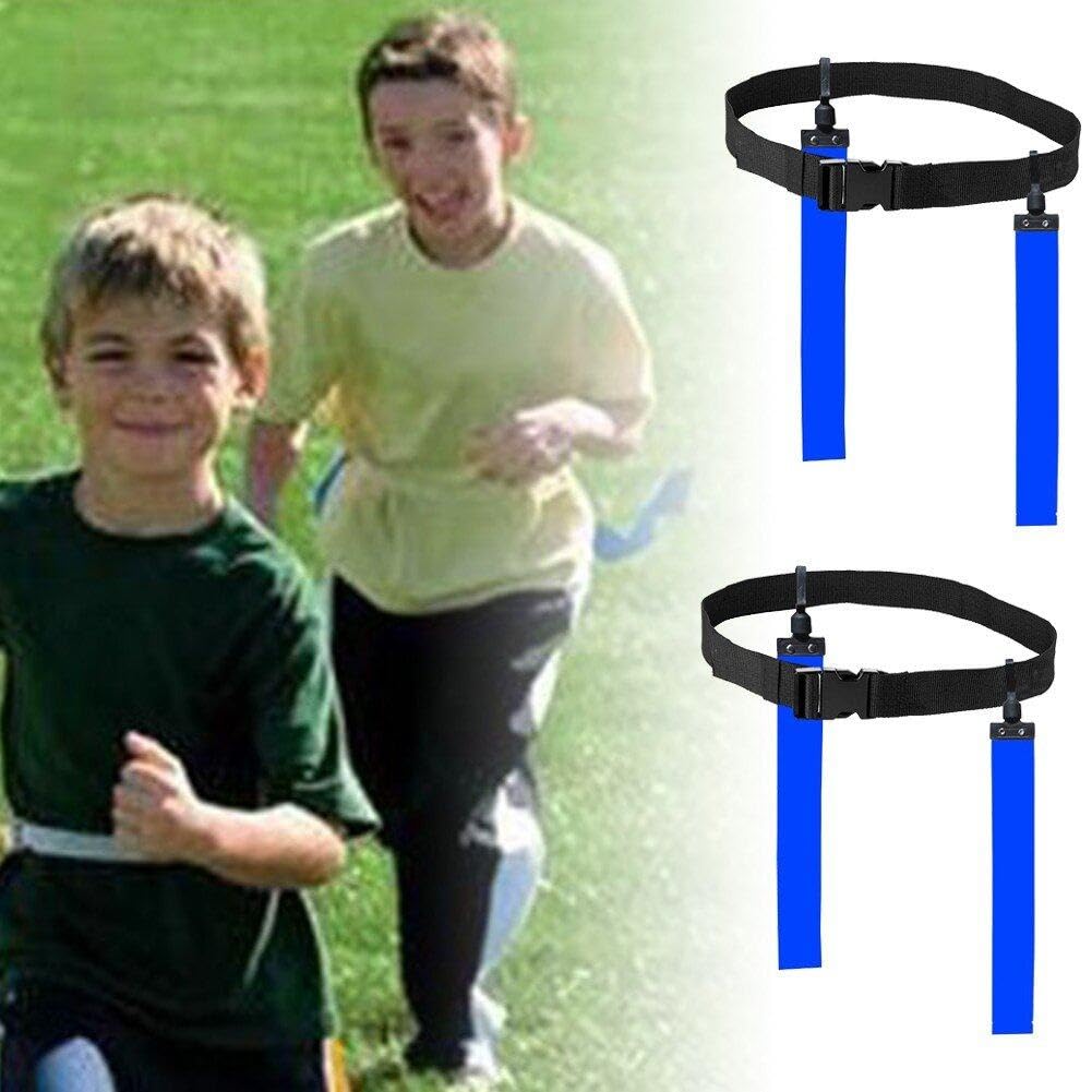 Flag Football Set Flager Football Gear Flag Cinturones De Fútbol Y Banderas Cinturón De Fútbol Ajustable para Entrenamiento para Niños