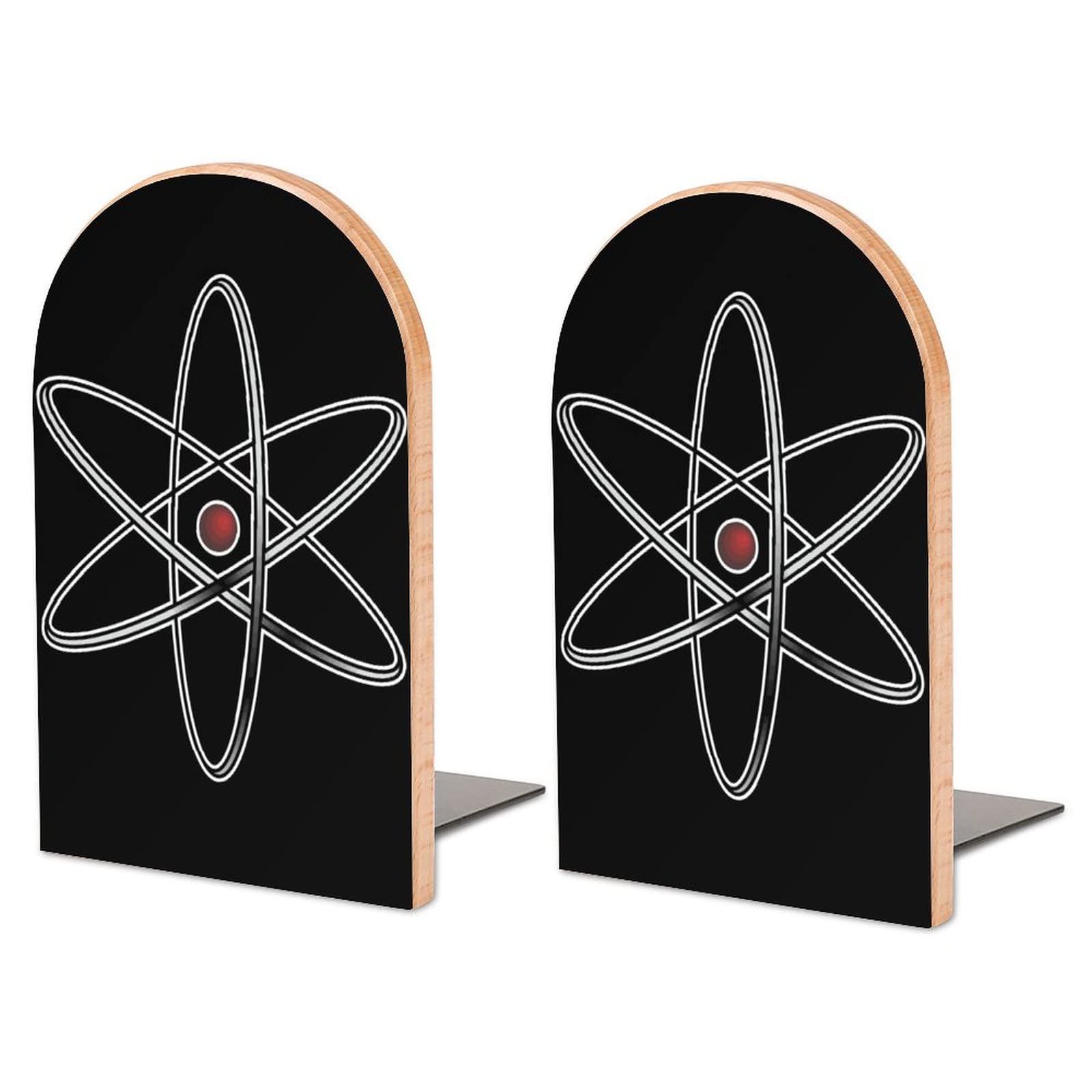 Physics Bookends Heavy Duty Book Stand 1 Pair for Home Office Shelves Decorative
