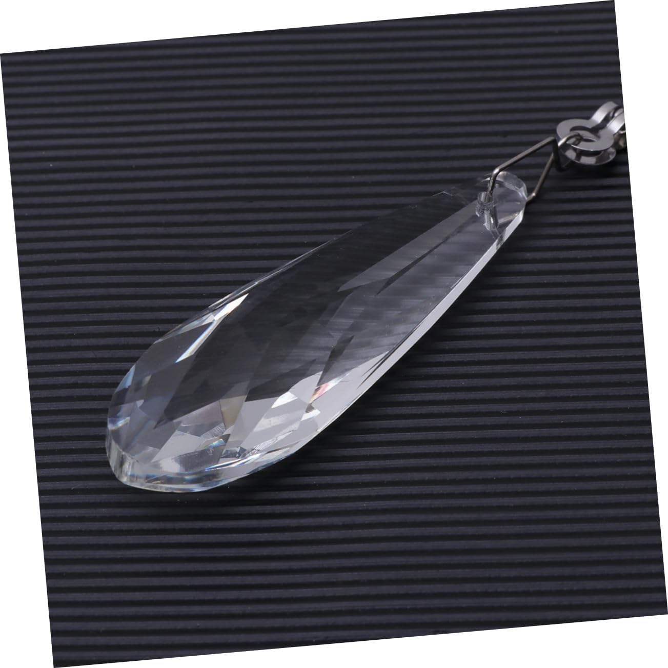 HOMSFOU 6pcs Crystal Pull Chain for Ceiling Easy Manual Replacement for Broken Chains Home Car Decoration