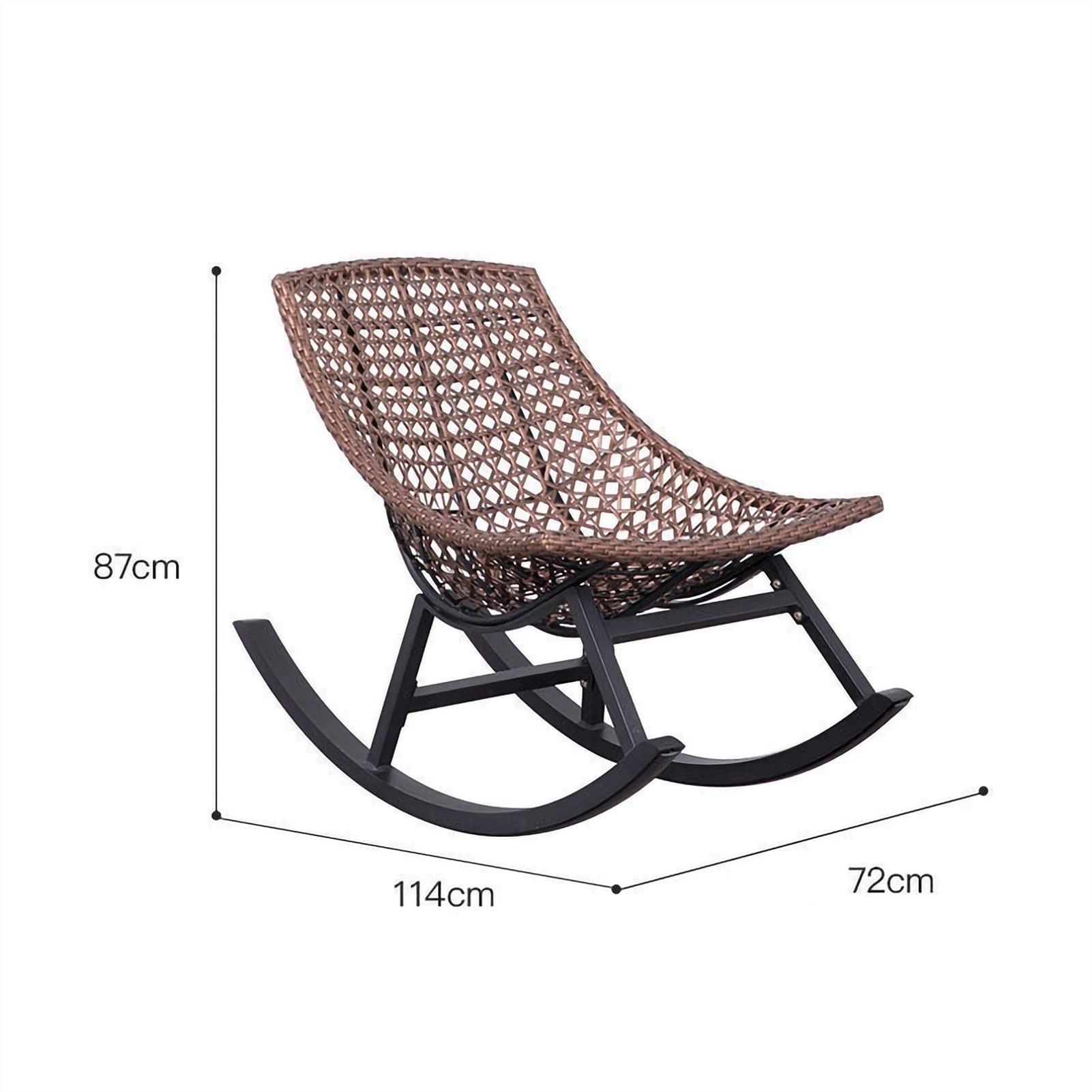 Amazon｜ロッキングチェア ラタン調 籐ロッキングチェア 戸外籐