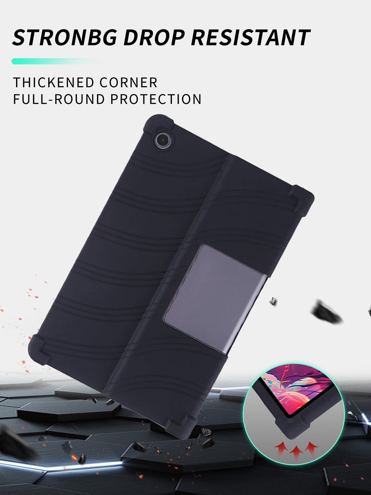 VKL Case For Redmi Pad Pro 12.1 - Silicone Shockproof Adjustable Stand Rubber Soft Shell Protective Cover For Xiaomi Redmi Pad Pro Model 2405CRPFDC Tablet 12.1 Inch | Best Price KSA | Riyadh, Jeddah - View #13