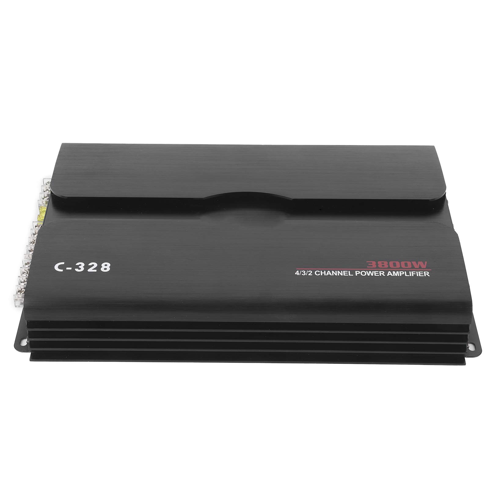 Amplificatore Audio per Auto Subwoofer AMP a 4 Potente da 3800 W per la Modifica Dell'auto in Lega di Alluminio 12 V