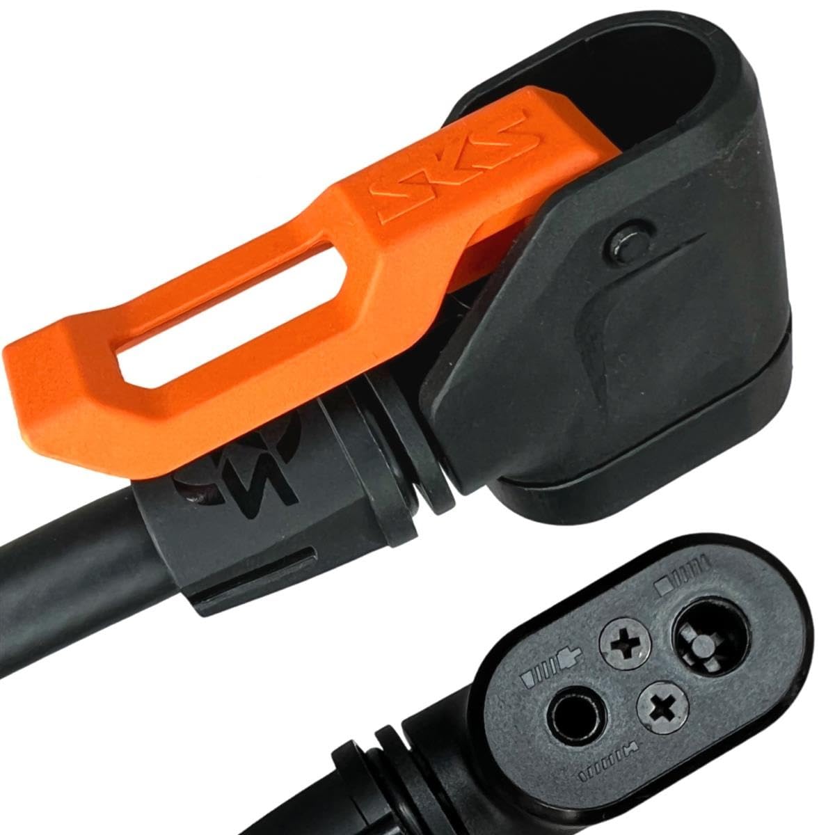 Compresseur à air comprimé pour vélo avec tête de pompe SKS pour voiture/SV/BLitz DV Raccord manomètre Pompe pour vélo de route, VTT, vélo électrique