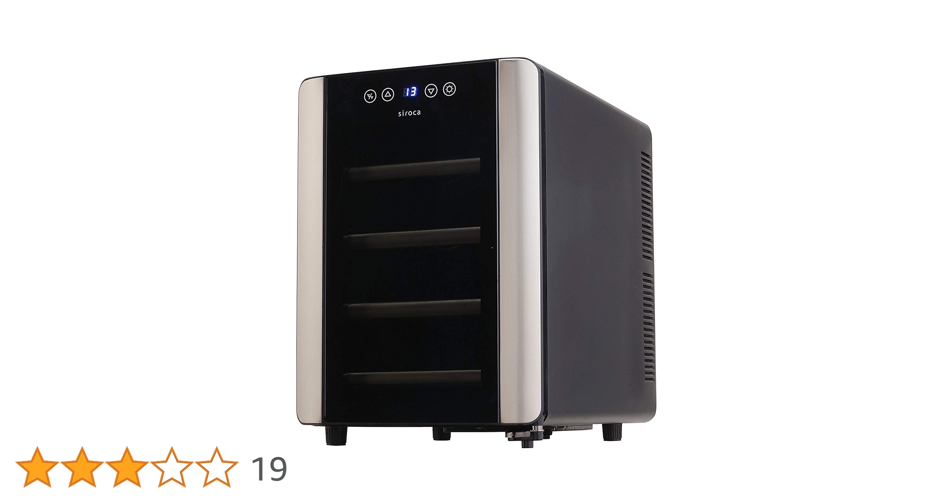 Amazon.co.jp: siroca 12本収納ワインセラー SW-P121(K)[ペルチェ式/UV