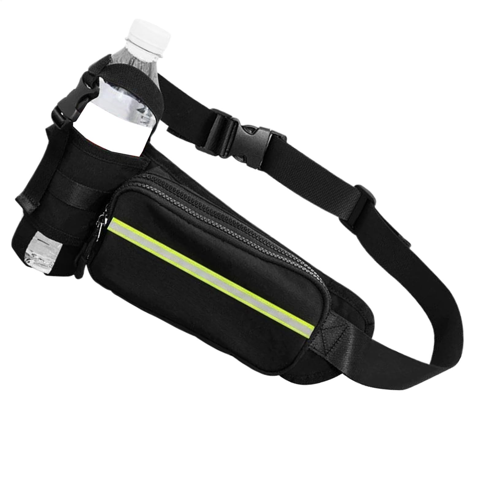 Riñonera transpirable e impermeable con soporte de botella para jogging 8