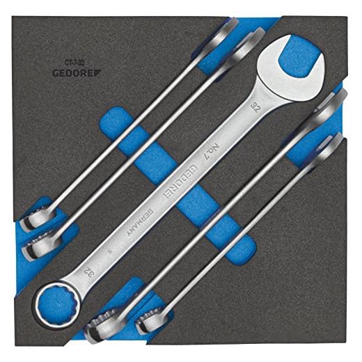 GEDORE 1500 CT2-7-32 Ring-Maulschlüssel-Satz in Check-Tool-Modul