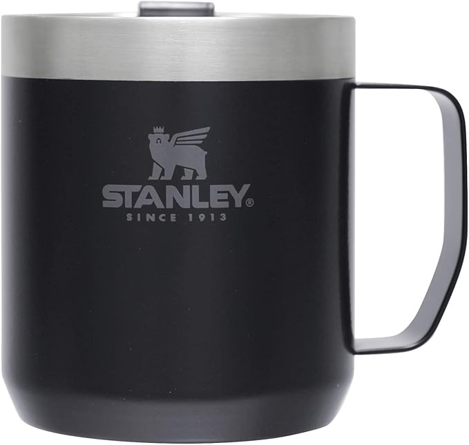 Stanley Classic Vacuum Mug, 0.35 L; Matte Black, Cold Insulation