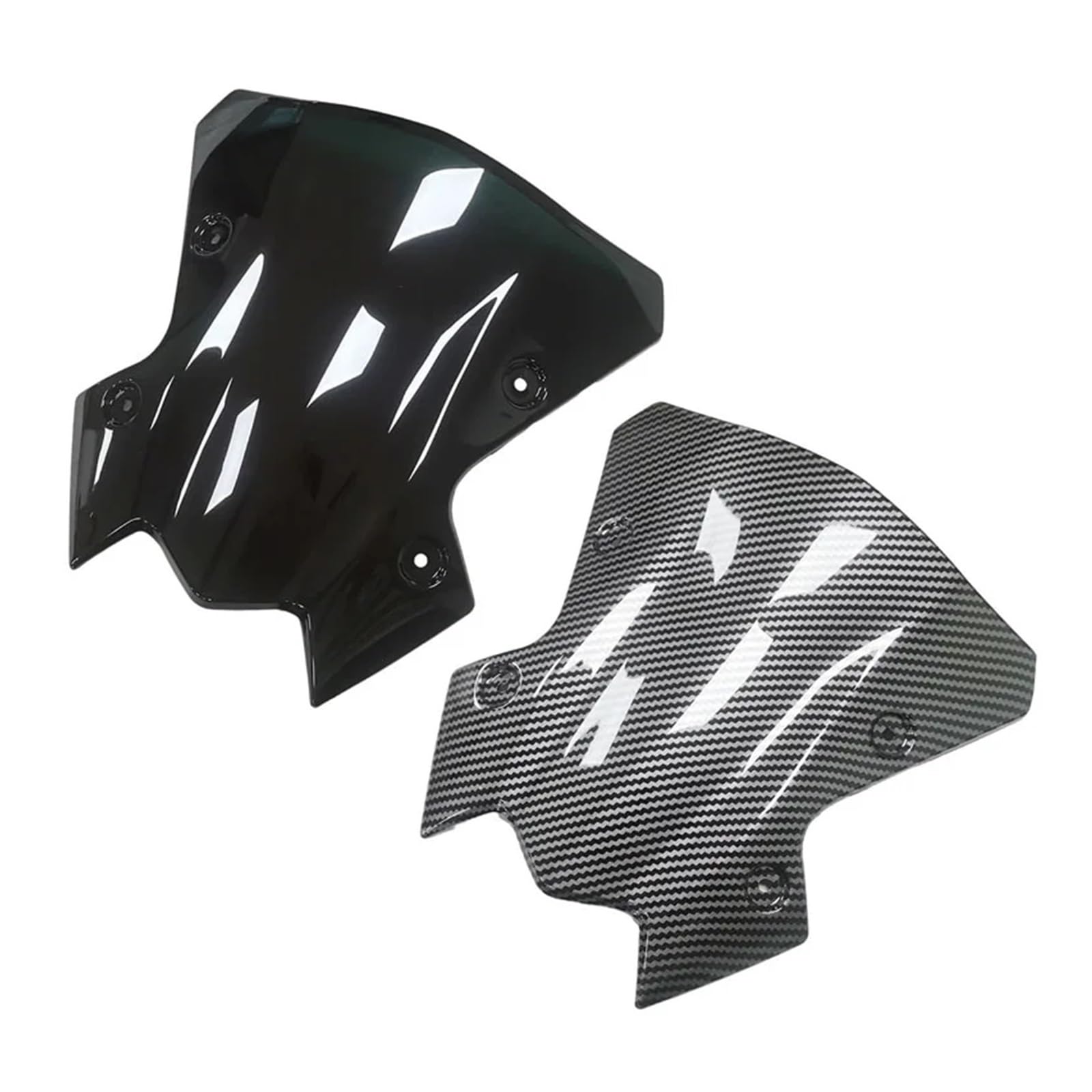 Przednia szyba motocyklowa Szyba Motocyklowa Do Kawasaki Z900 2020-2022 2023 Przednia Plastikowa Osłona Przednia Deflektory Z Włókna Węglowego powietrzadeflektor(Carbon Fiber Look)