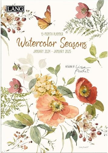 LANG Watercolor Seasons - Agenda mensual 2024 (24991012124)