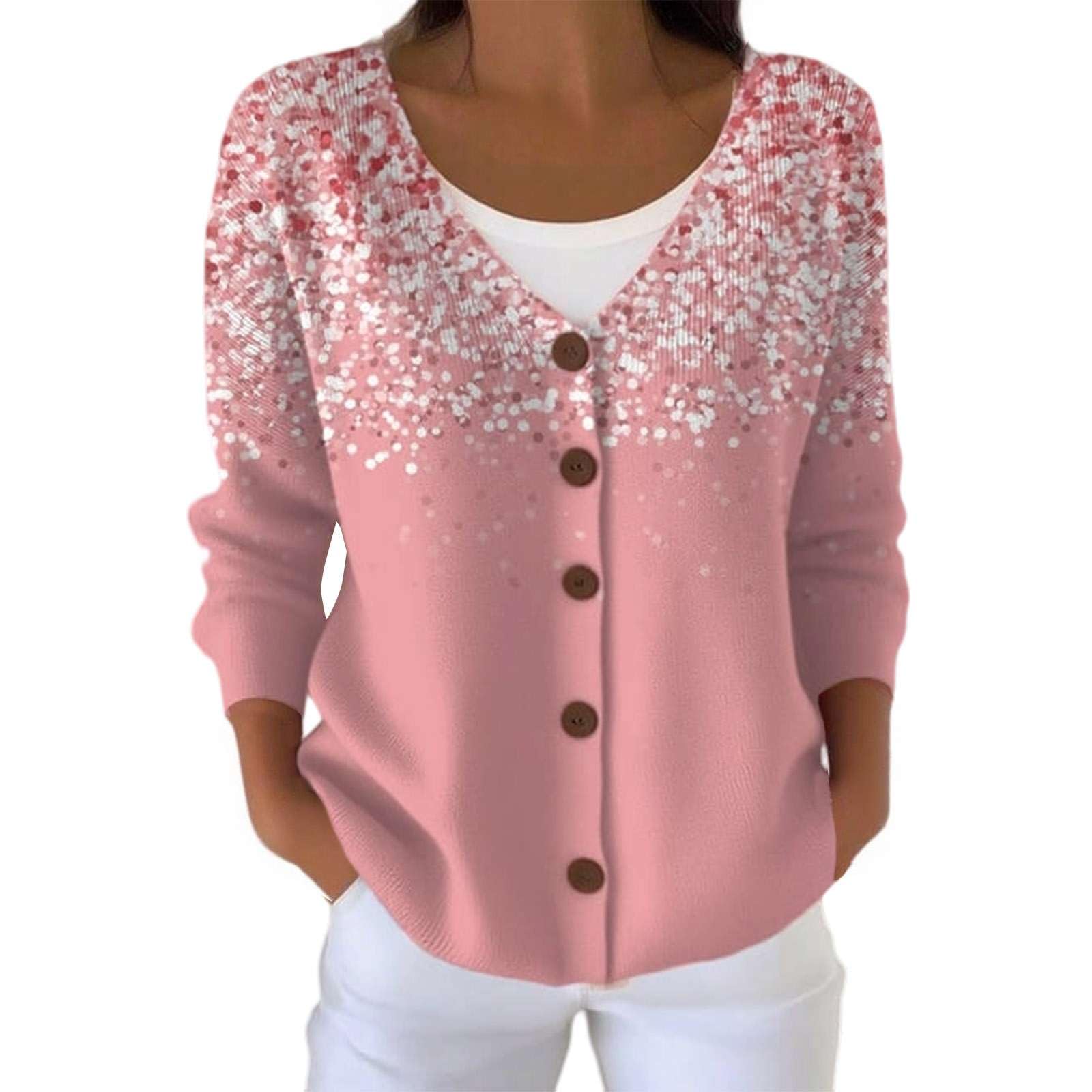 Gilet Femme Chic En Maille - Cardigan Oversize Boutonné, Léger Et Chaud - Pour Automne/hiver, Grande Taille Disponible - 5