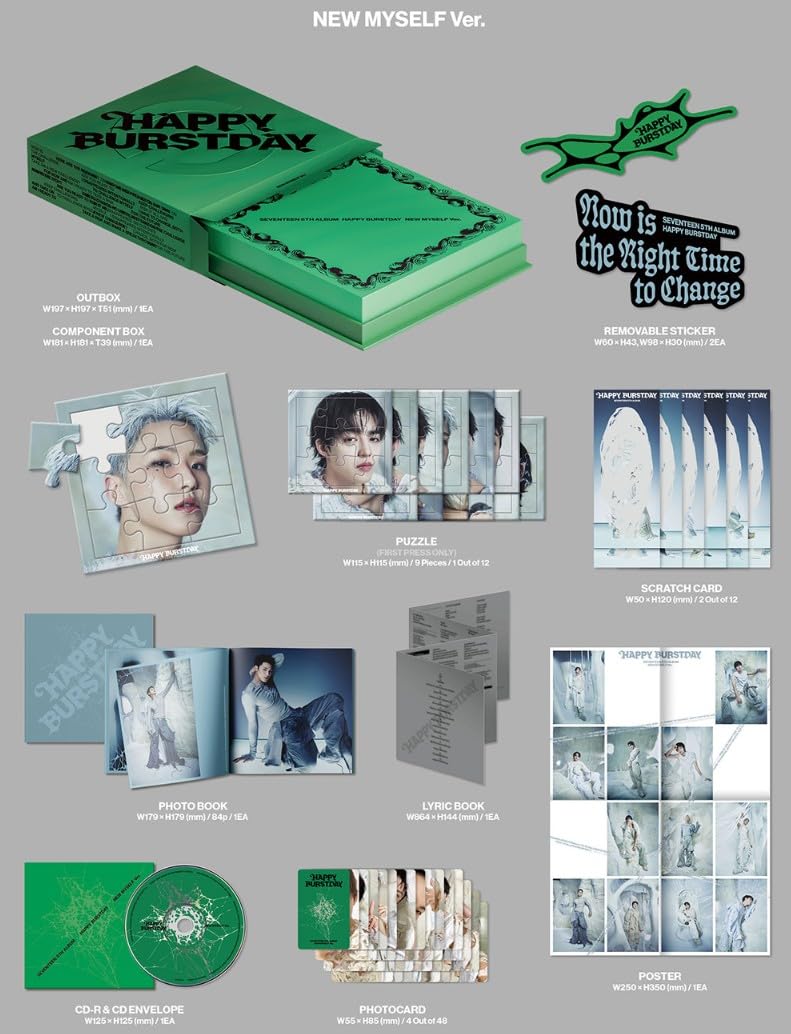 SEVENTEEN HAPPY BURSTDAY [Standard 3 Ver Set] 5th Album : Amazon