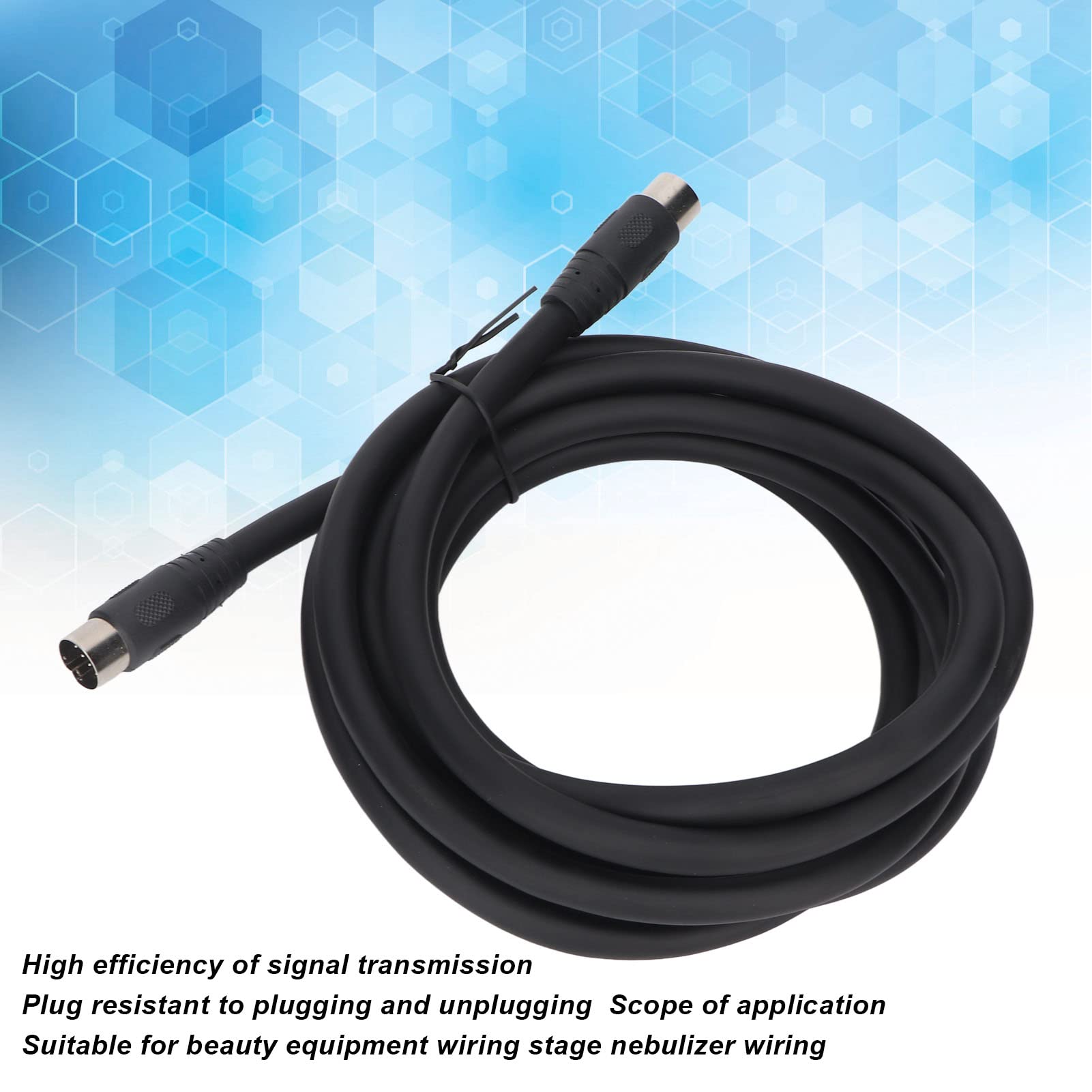 Cable Din De 13 Pines, Cable De Extensión Midi Macho A Macho Para Equipo De Belleza Y Nebulizador De Escenario, 9,8 Pies