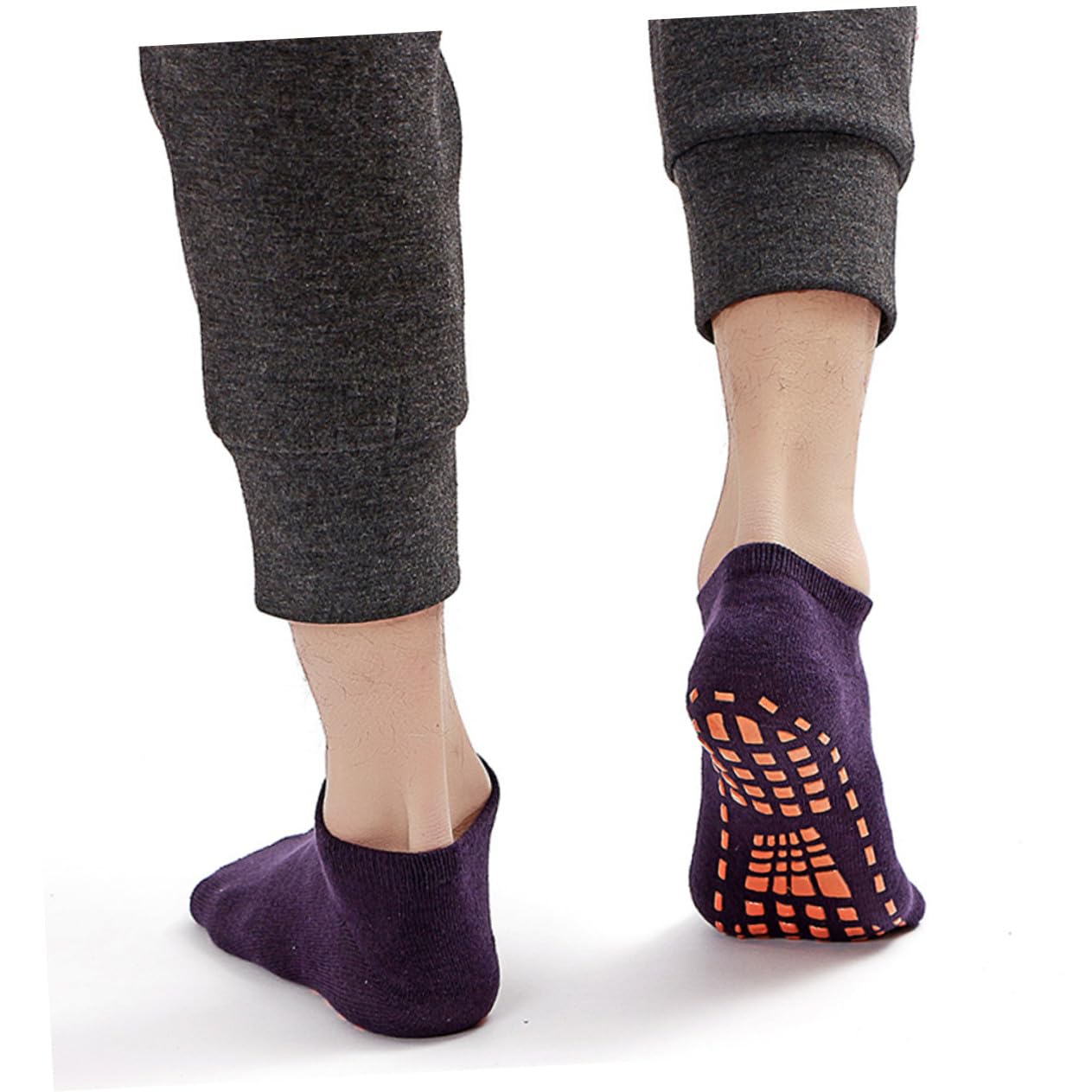 NOLITOY 20 Pares de Calcetines Antideslizantes de Algodón, Unisex, Transpirables y Cómodos para Yoga, Casa y Niños y Adultos Color Aleatorio