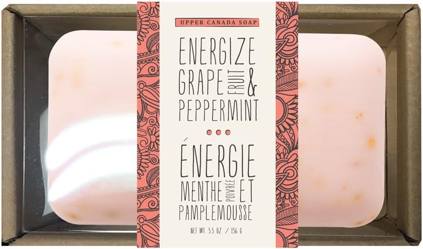 Naturally Benefit Soap Bar, Energize, Grapefruit/Peppermint