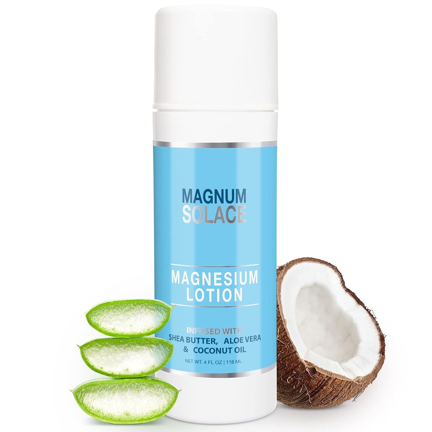 Magnesium Lotion with Aloe Vera, Shea Butter, Coconut Oil
